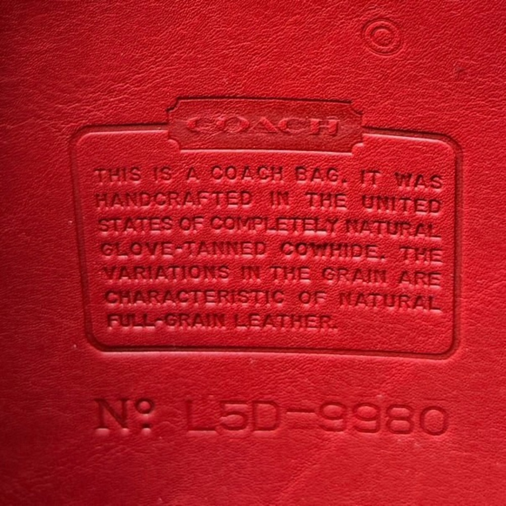 Coach Scarlet Leather Handbag
